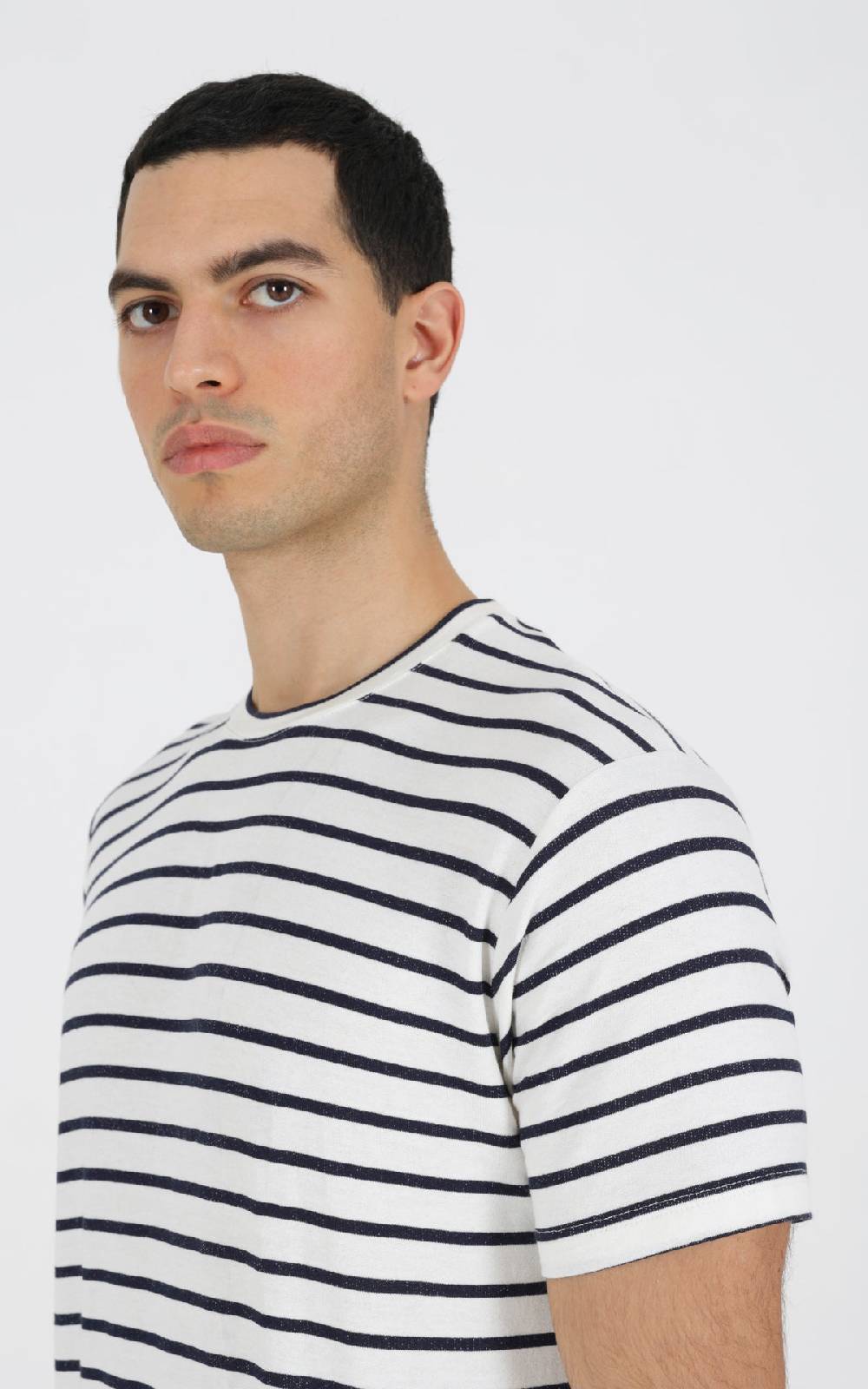 Outfit Italy T-Shirt in viscosa a righe Italia