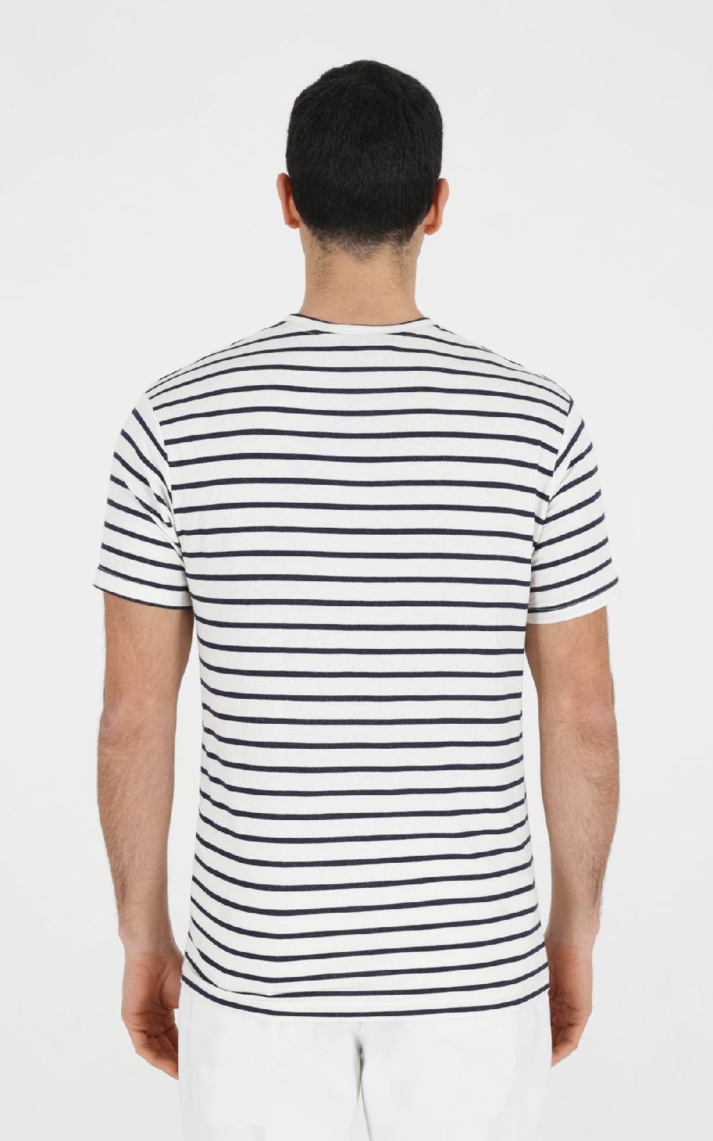 Outfit Italy T-Shirt in viscosa a righe Italia