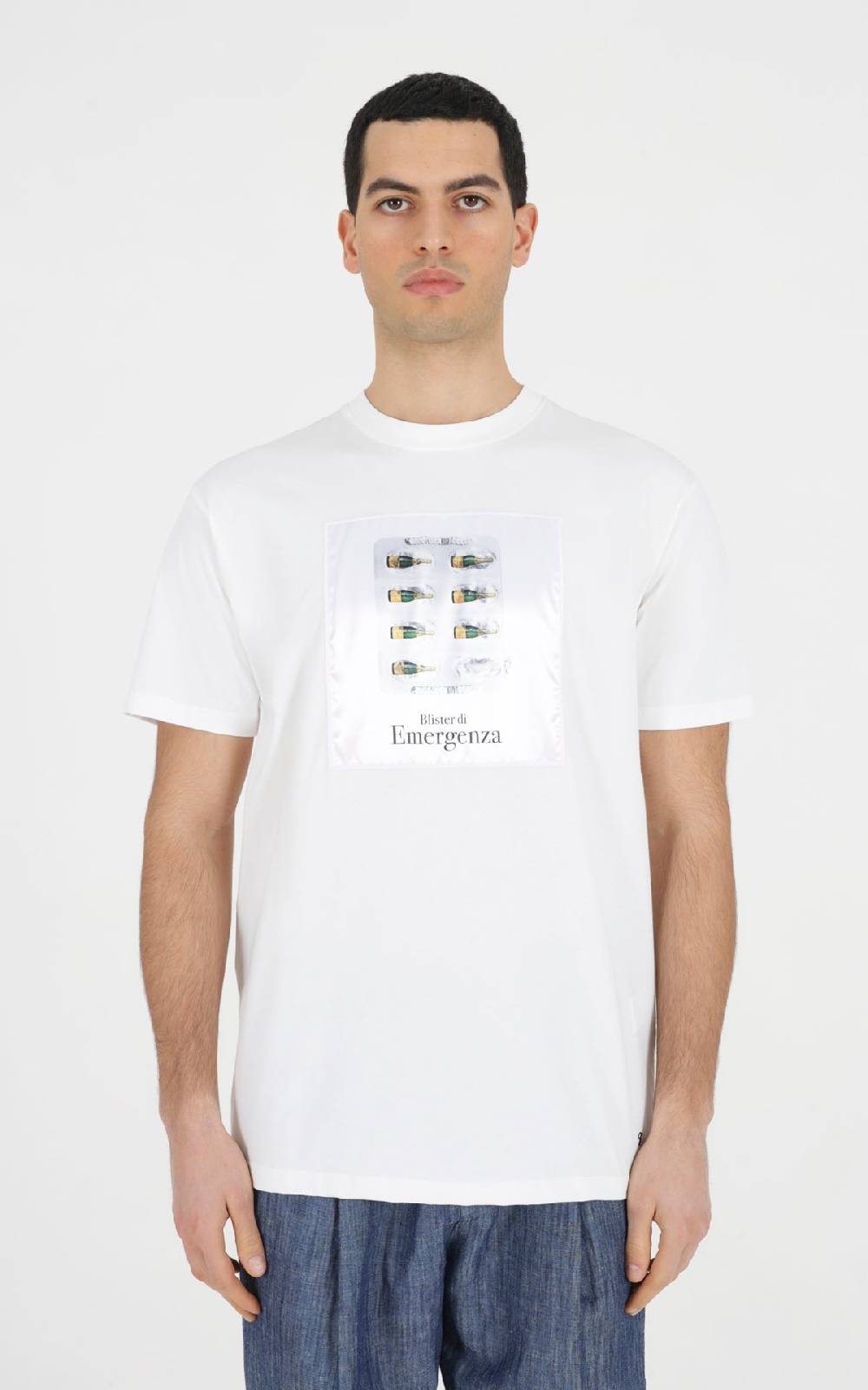 Outfit Italy T-Shirt in cotone stampata blister Vendita