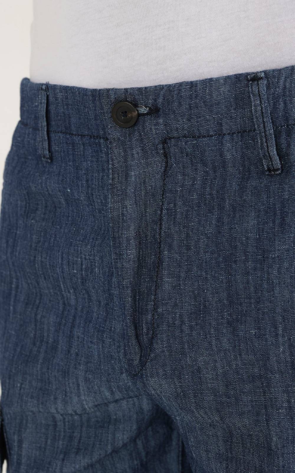 Outfit Italy Bermuda tasche laterali in tessuto effetto denim Promozione