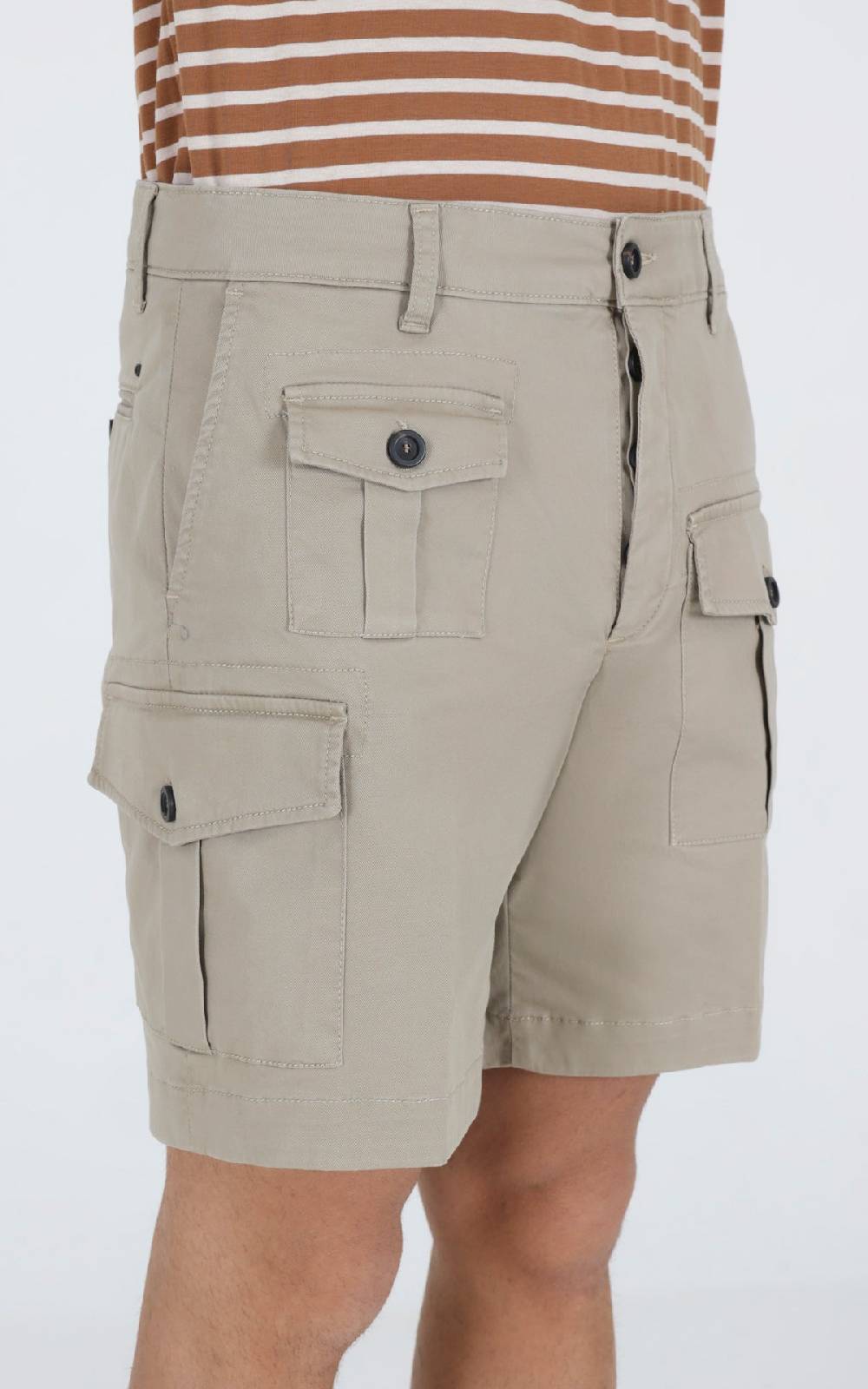 Outfit Italy Bermuda in gabardina con tasconi Pezzi Unici