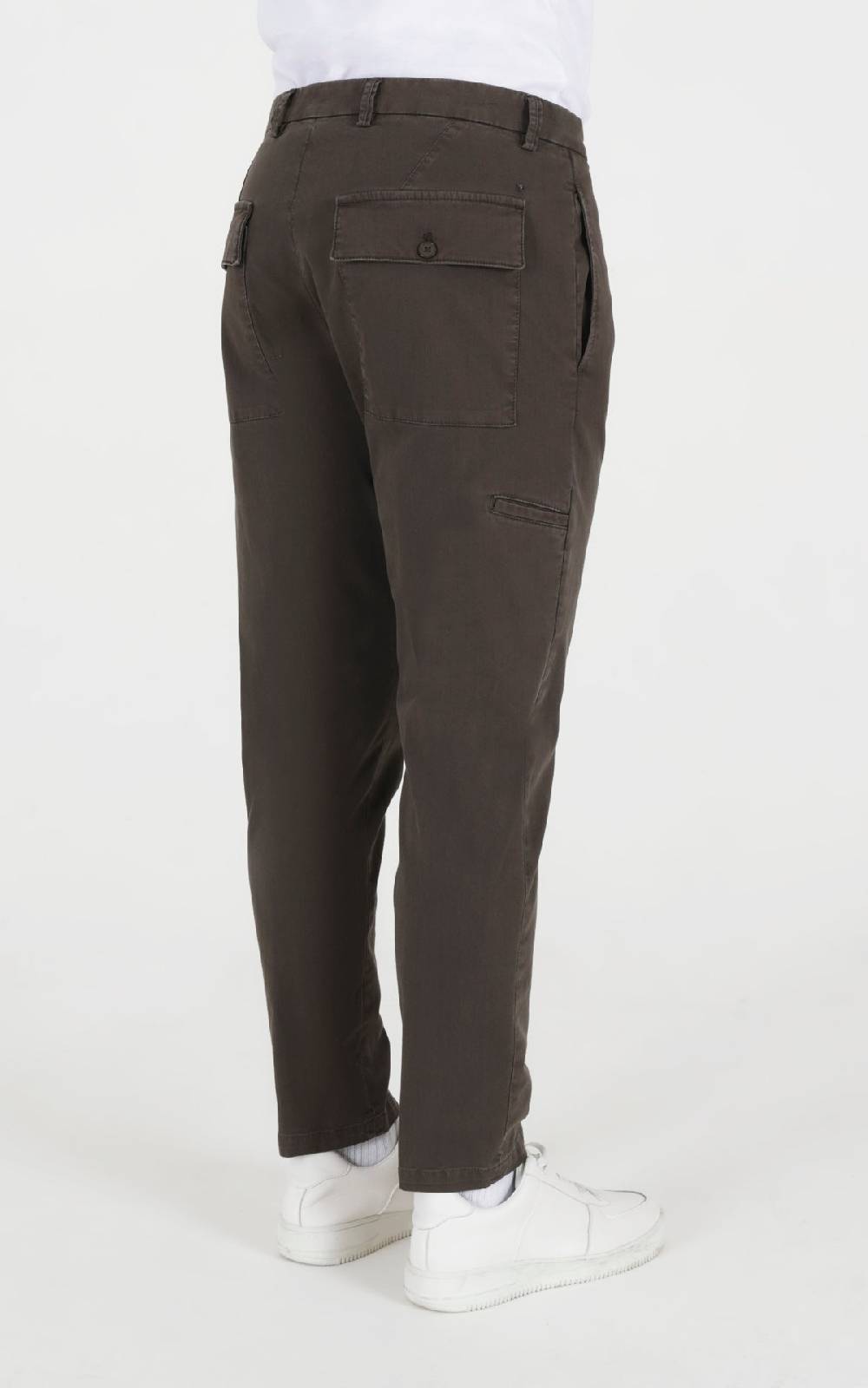 Outfit Italy Pantalone in cotone fiammato con tasche dietro Offerte giornaliere