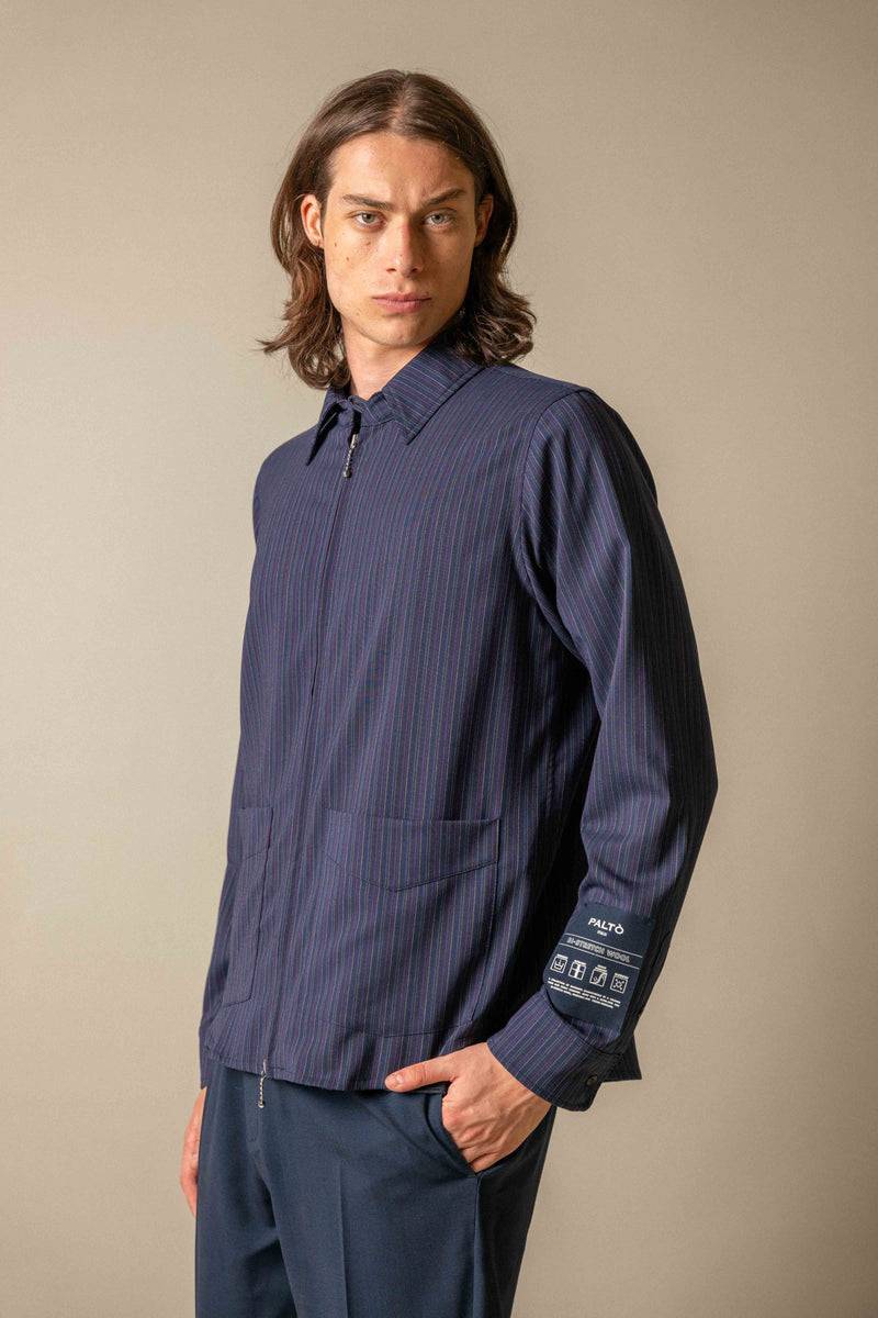 Paltò UMBERTO STRIPES WOOL Offerta