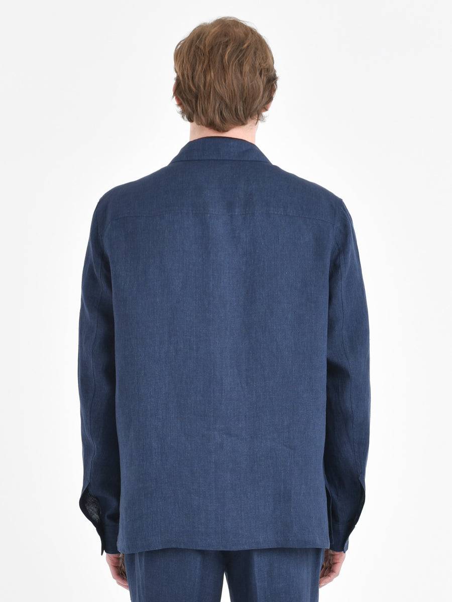 Paoloni Overshirt lino delavè Italy