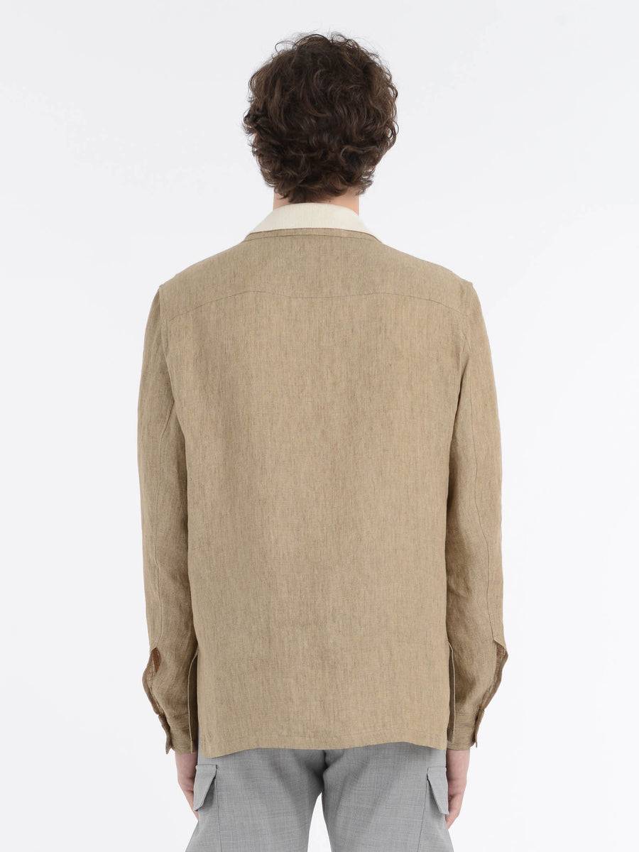 Paoloni Overshirt lino delavè Italia