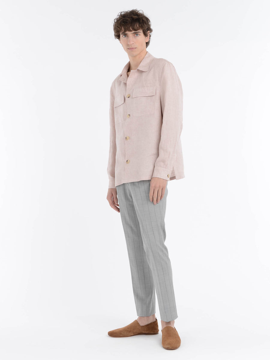 Paoloni Overshirt lino delavè 2025
