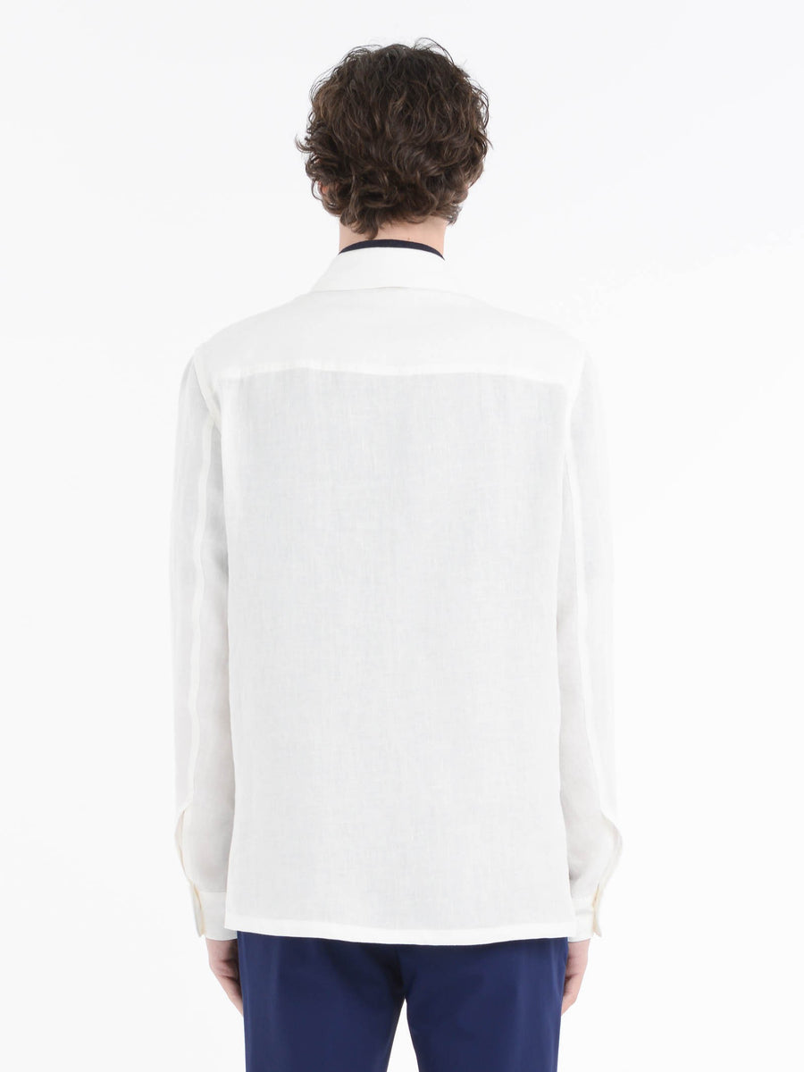 Paoloni Overshirt lino delavè In Linea