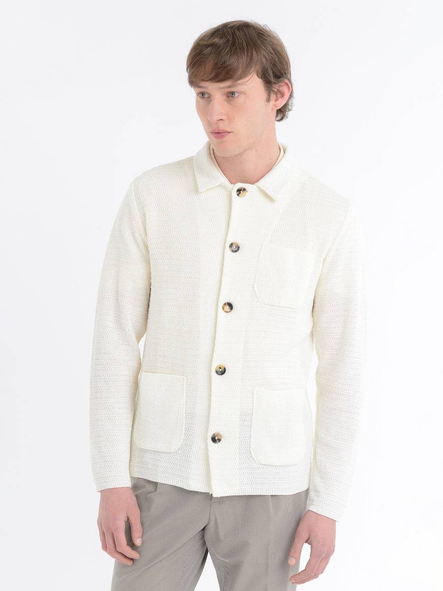 Paoloni Overshirt in maglia misto cotone Qualità