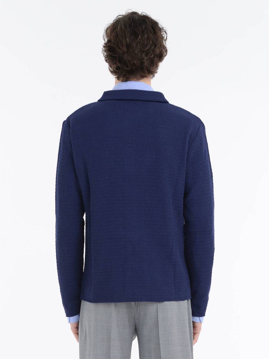Paoloni Overshirt in maglia misto cotone Vendita