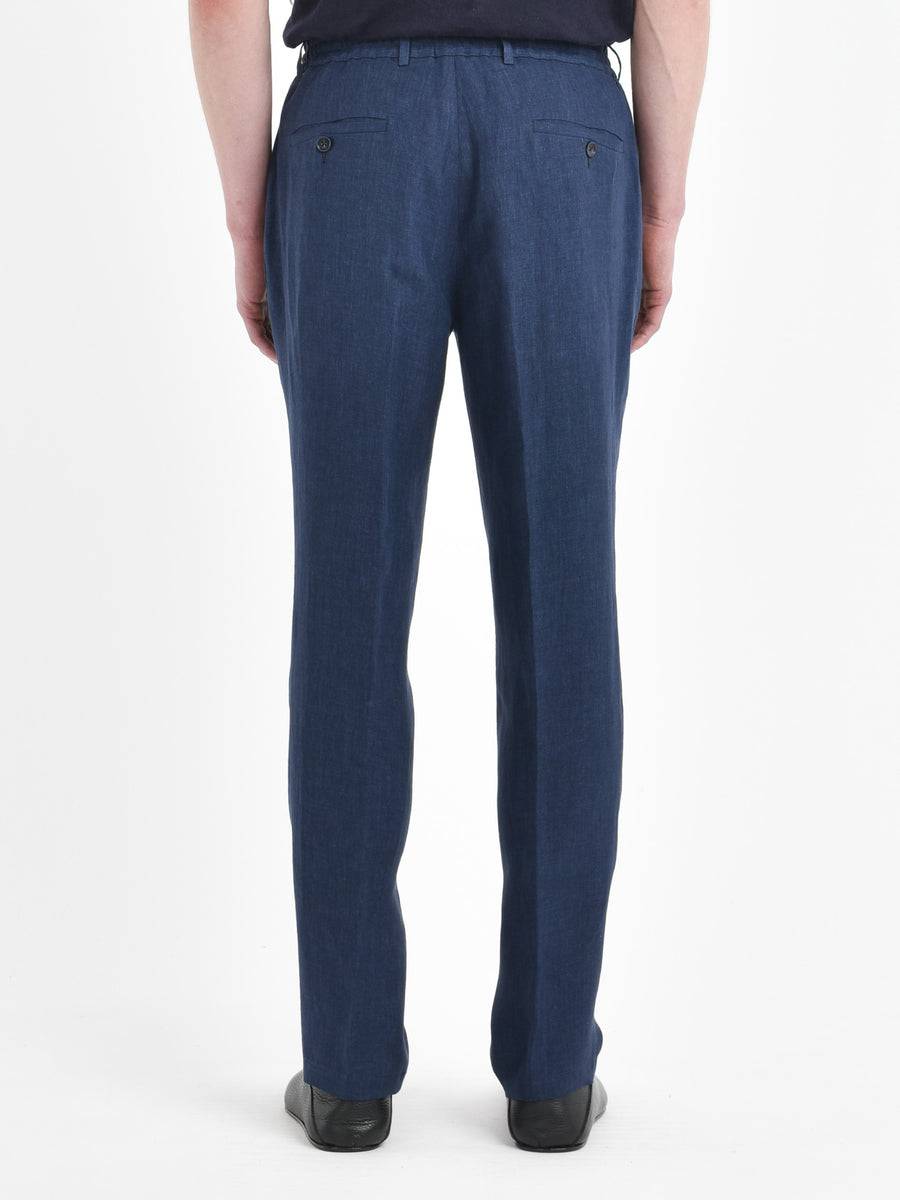 Paoloni Pantalone jogging lino delavè Liquidazione