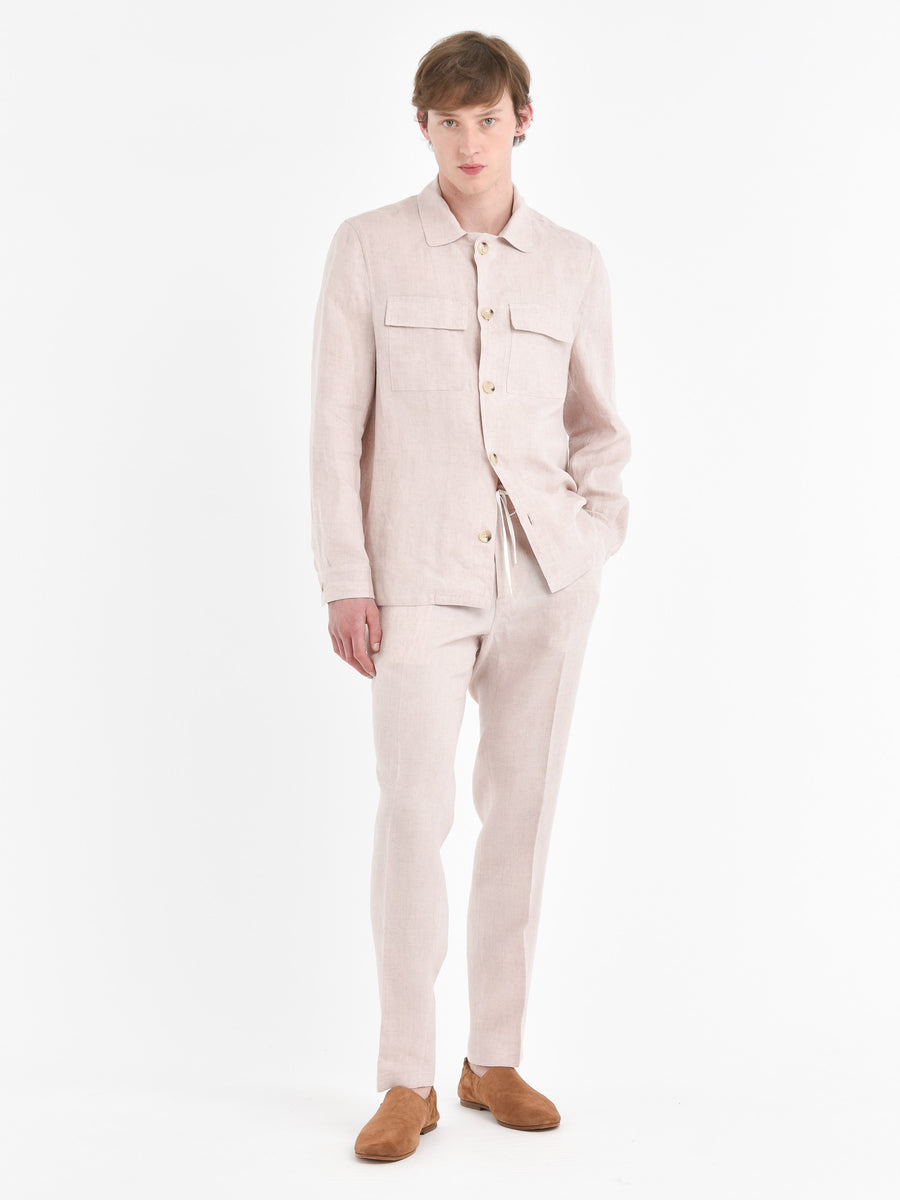 Paoloni Pantalone jogging lino delavè Soddisfazione Garantita