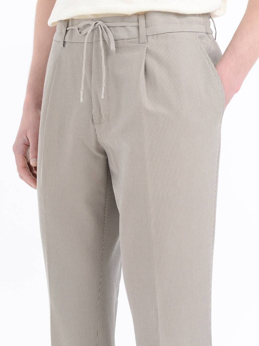 Paoloni Pantalone jogging seersucker gessato Negozi Online
