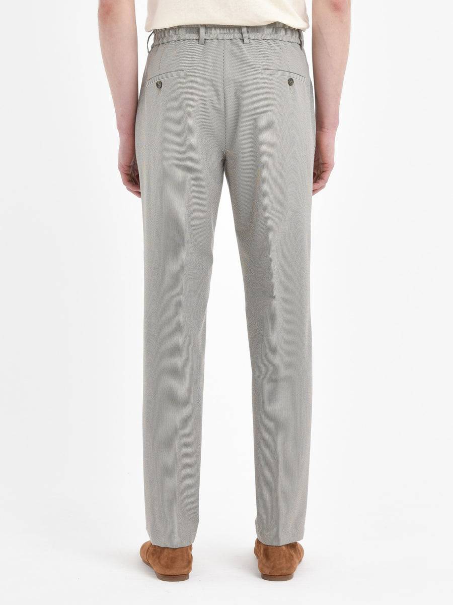 Paoloni Pantalone jogging seersucker gessato Negozi Online
