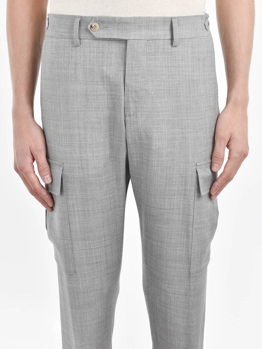 Paoloni Pantalone cargo tela di lana stretch Shopping Online