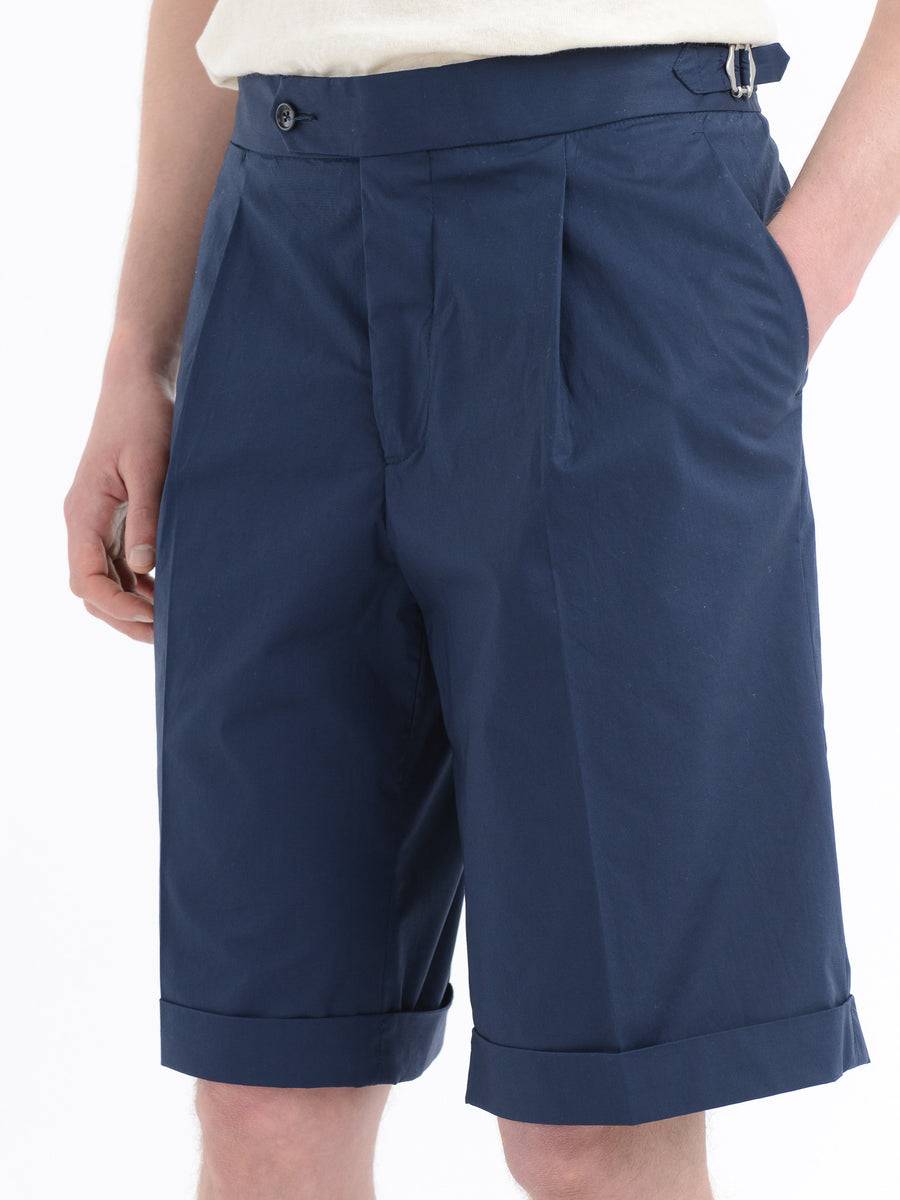 Paoloni Bermuda con risvolto cotone stretch Online