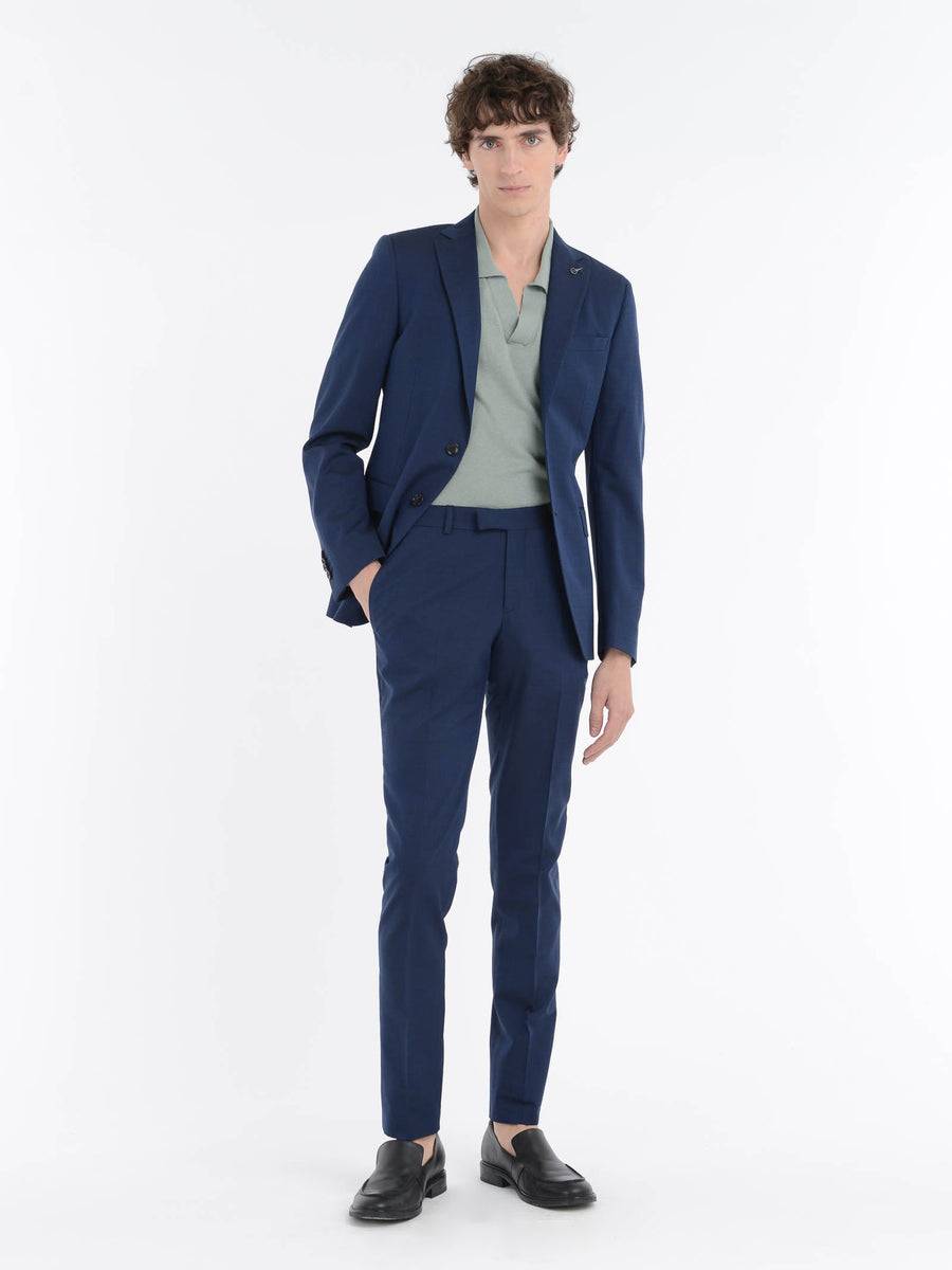 Paoloni Abito slim microarmatura lana cotone 2025