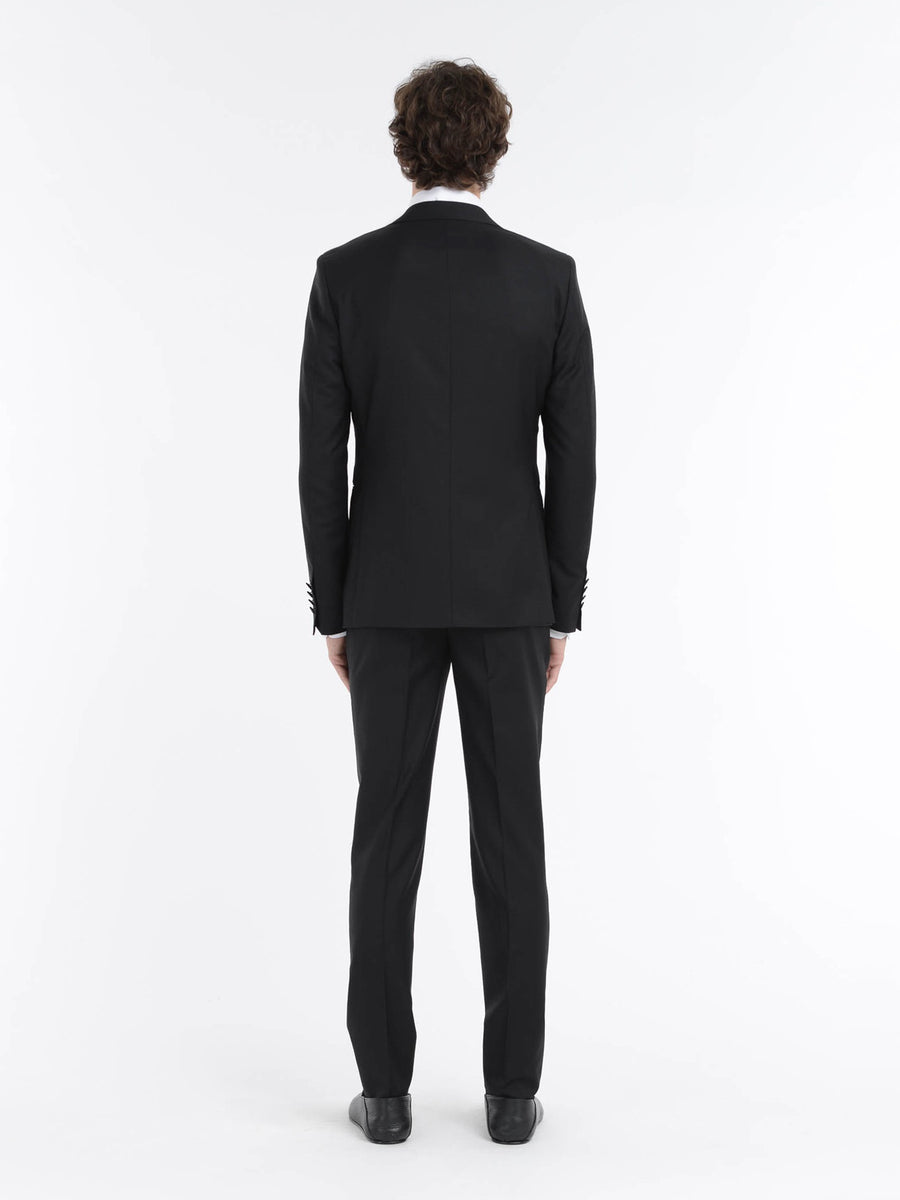Paoloni Abito con gilet microstruttura jaquard in lana 110` Italy