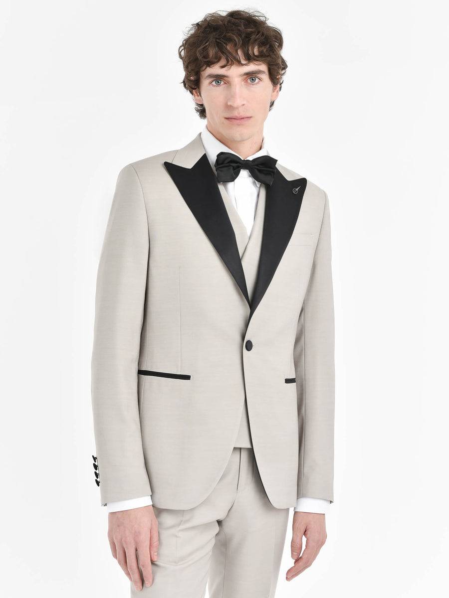 Paoloni Abito con gilet tela misto lana Italia