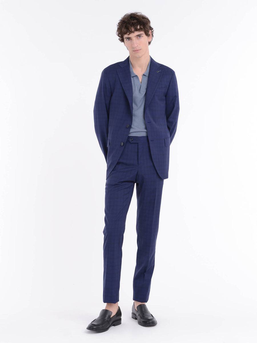 Paoloni Abito slim check lana 100`S Promozione