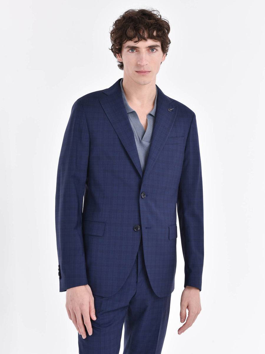 Paoloni Abito slim check lana 100`S Promozione