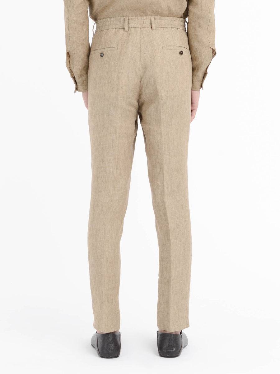 Paoloni Pantalone jogging lino delavè Negozi Online