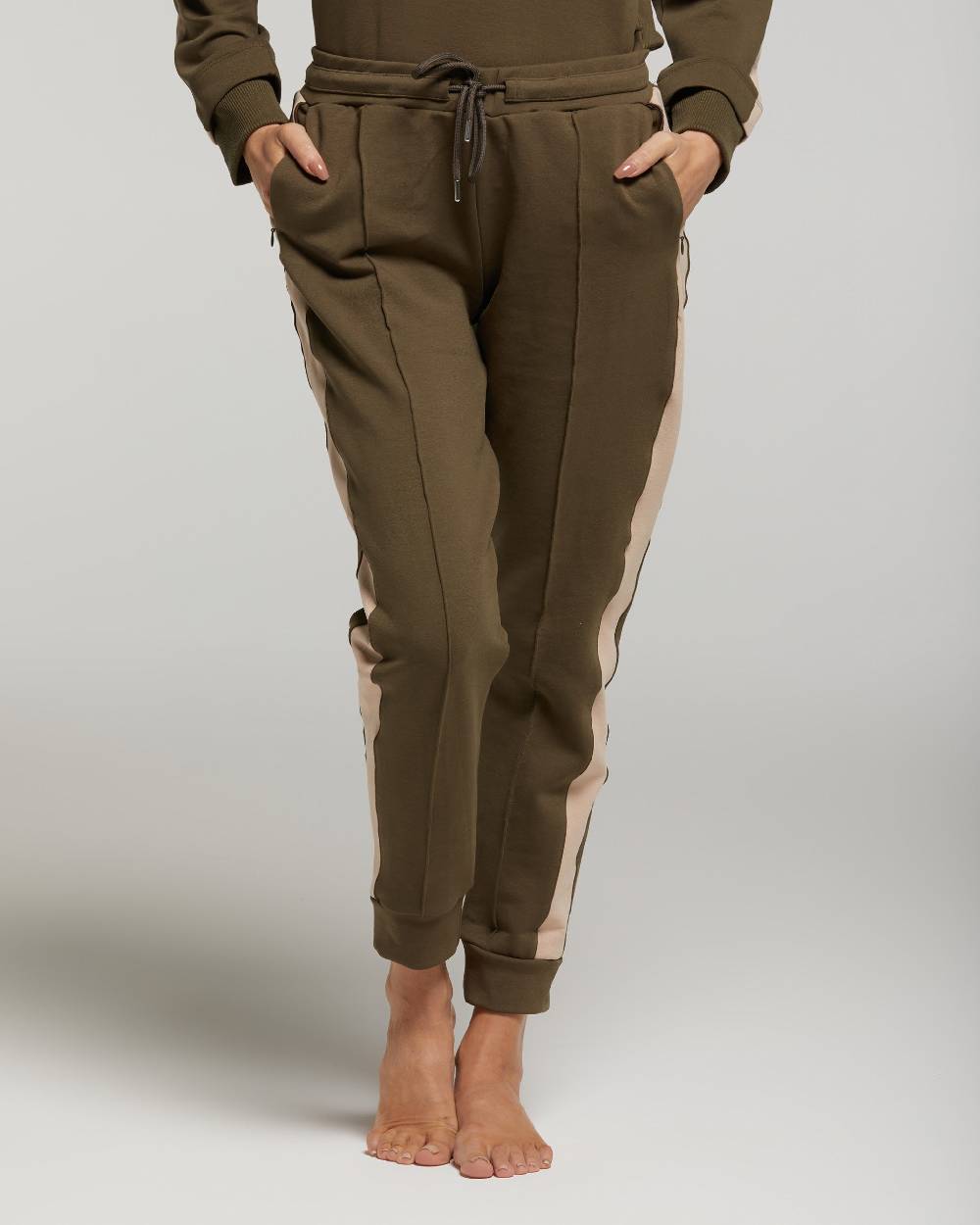 Pompea Set Completo Tuta donna Freetime (Verde militare) Promozione Limitata