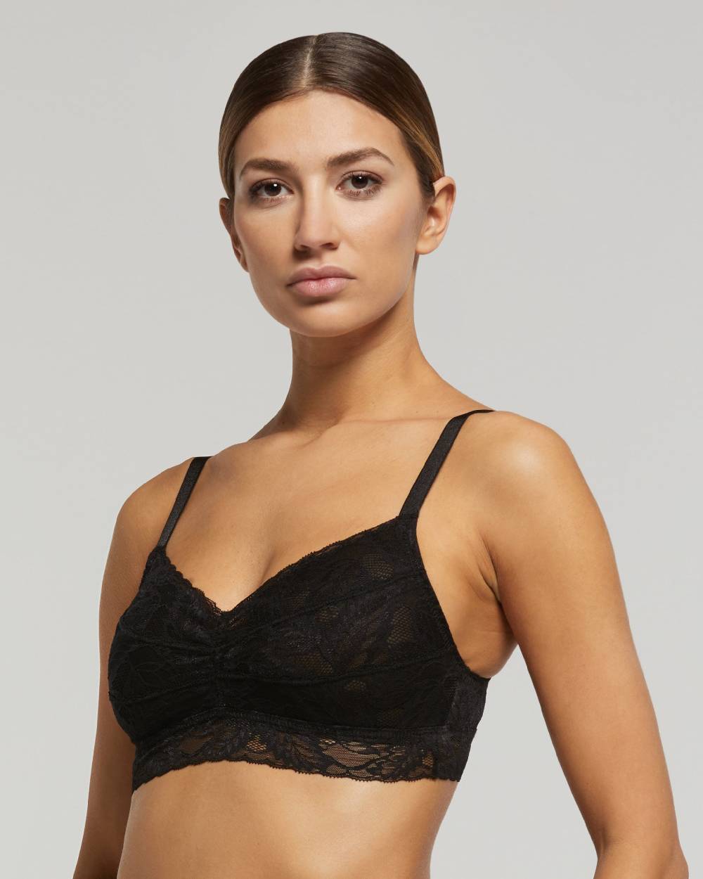 Pompea Set Completo coordinato Intimo Pizzo (Nero) Fino Al -60%