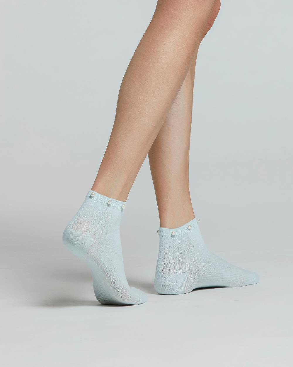 Pompea CALZA COTONE MORGANA CON PERLE 2025