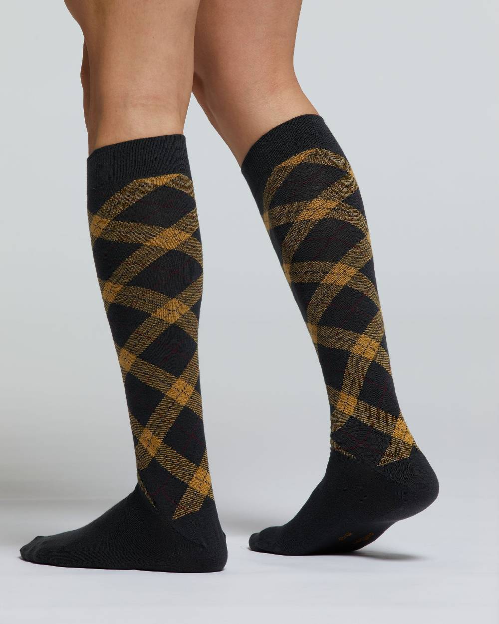 Pompea CALZA LUNGA COTONE ACERO MOTIVO ARGYLE Promozione Limitata