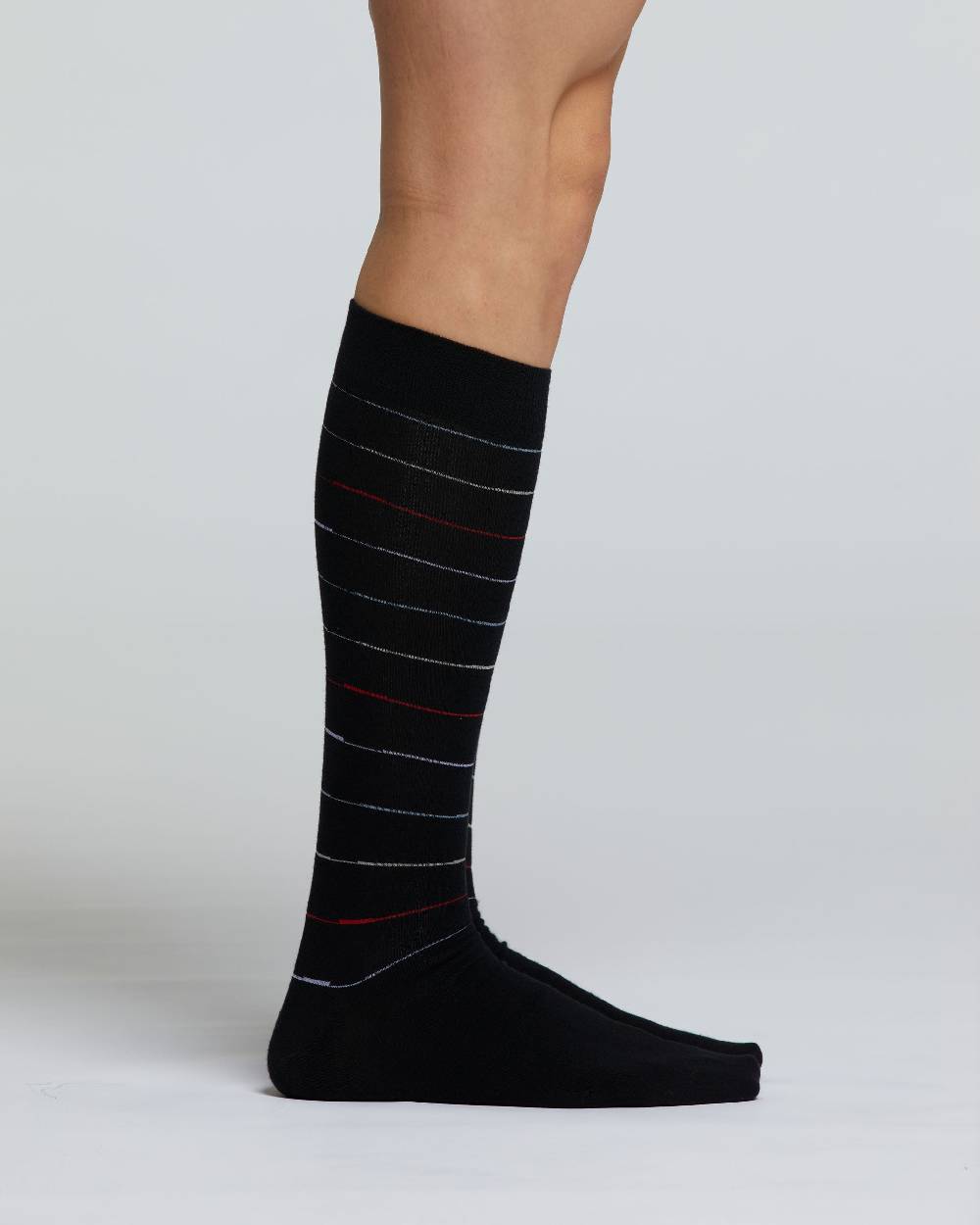 Pompea CALZA LUNGA COTONE BRUGO MOTIVO A RIGHE Offerta