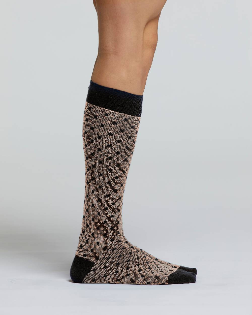Pompea CALZA LUNGA COTONE COTOGNO MOTIVO CRAVATTERIA Offerte