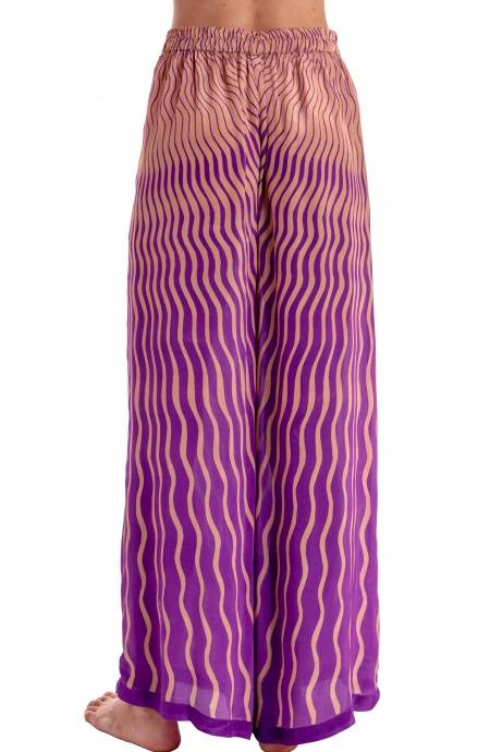 Pin Up Stars PANTALONE PALAZZO STAMPA TIGER SUN Prezzo Ridotto