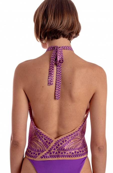 Pin Up Stars TOP FOULARD STAMPA TIGER SUN Sottocosto