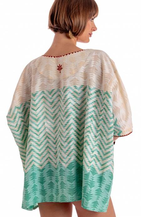 Pin Up Stars BLUSA CON CINTURA STAMPA BEAUTIFUL TREE Outlet