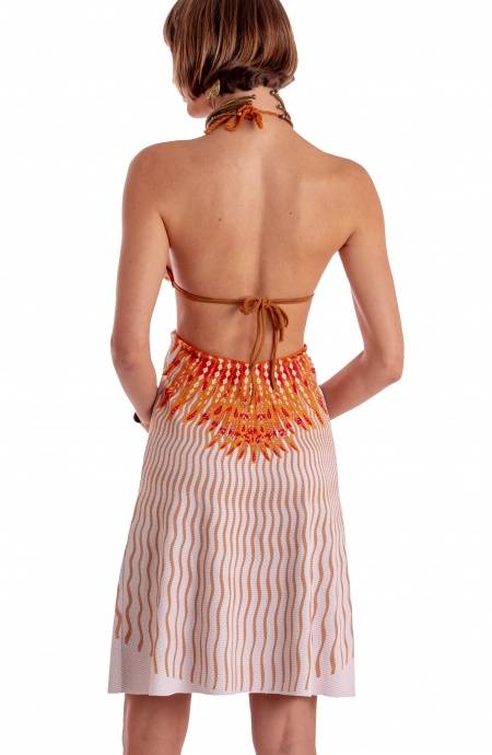Pin Up Stars ABITO CUT-OUT STAMPA WINGS Vendita Calda