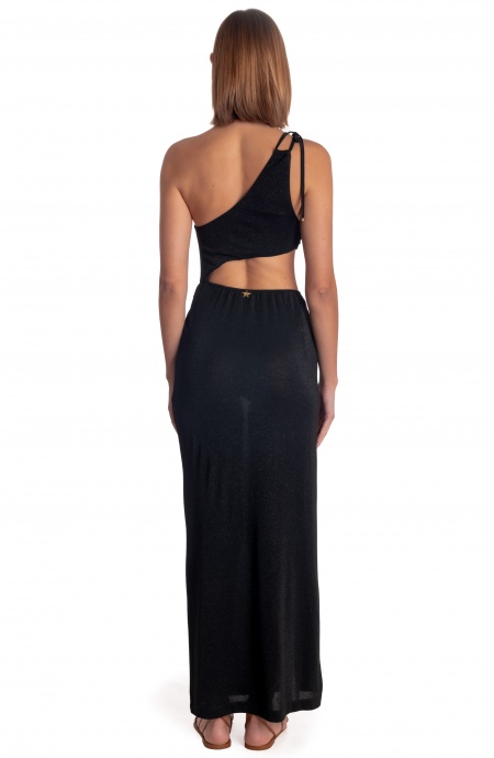 Pin Up Stars ABITO LUNGO MONOSPALLA CUT-OUT LUREX Italy