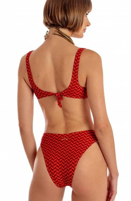 Pin Up Stars BIKINI BRASSIERE CON ACCESSORIO STAMPA BEAUTIFUL TREE SPIGHETTA Promozione