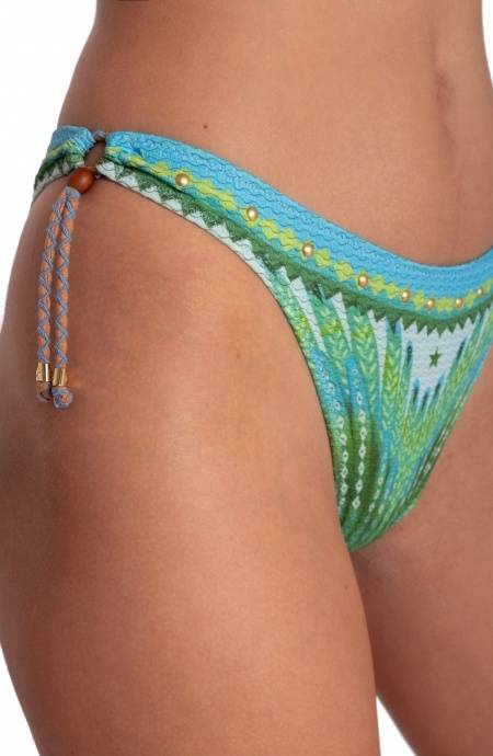 Pin Up Stars BIKINI FASCIA IMBOTTITA CON BORCHIE STAMPA WINGS Sconto