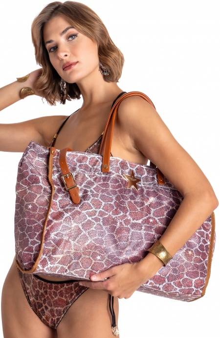 Pin Up Stars BORSA GRANDE PAILLETTES STAMPA GIRAFFA Offerte