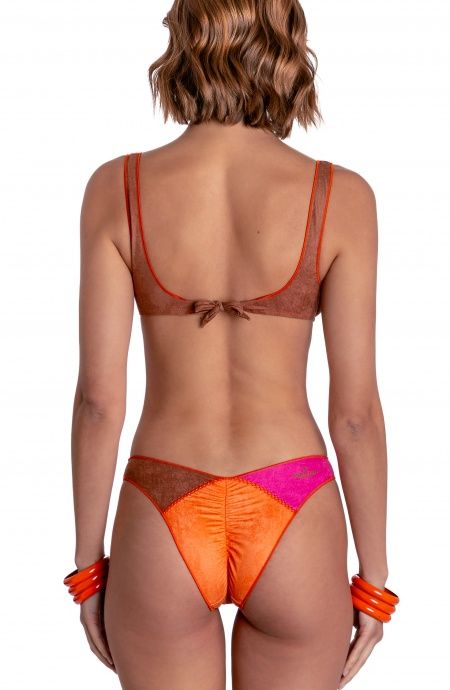 Pin Up Stars BIKINI BRASSIERE DAINETTO CON ACCESSORIO PATCHWORK Qualità Garantita