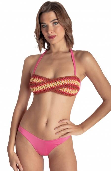 Pin Up Stars BIKINI FASCIA IMBOTTITA CON PASSAMANERIA CROCHET Offerta natalizia