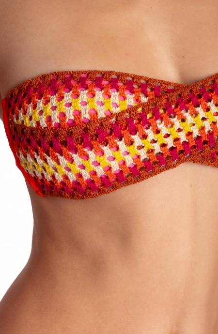 Pin Up Stars BIKINI FASCIA IMBOTTITA CON PASSAMANERIA CROCHET Offerta natalizia