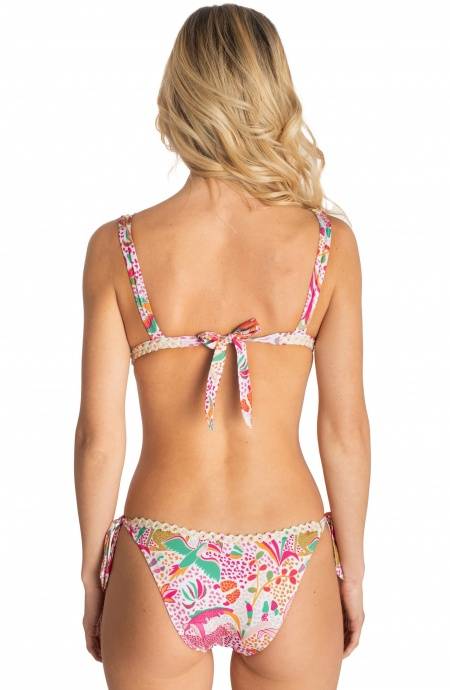 Pin Up Stars BIKINI BRASSIERE CON PASSAMANERIA STAMPA TROPICAL Saldi Di Fabbrica