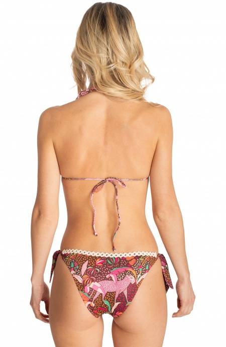 Pin Up Stars BIKINI FASCIA IMBOTTITA CON PASSAMANERIA STAMPA TROPICAL Italia