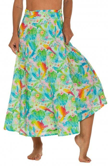 Pin Up Stars Gonna Pareo A Ruota Stampa Happy Tropical Sconto