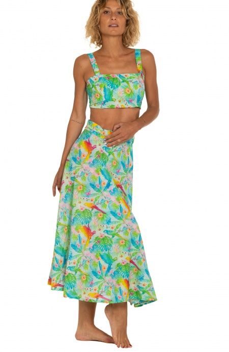 Pin Up Stars Gonna Pareo A Ruota Stampa Happy Tropical Sconto