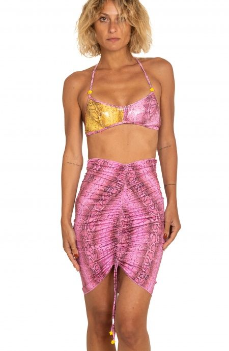 Pin Up Stars Gonna Tubino Con Coulisse Stampa Eccentric Animal Negozio