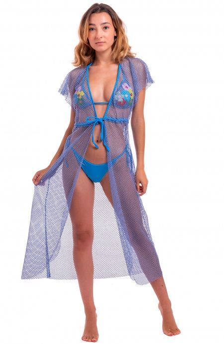 Pin Up Stars Abito Con Coulisse Rete Lurex Italia
