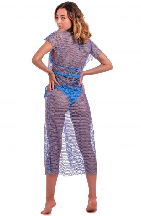 Pin Up Stars Abito Con Coulisse Rete Lurex Italia