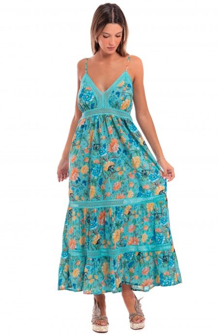 Pin Up Stars Abito Cotone Inserti Pizzo Stampa Monkey Vendita